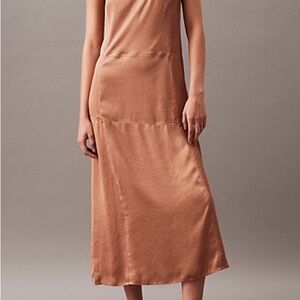 Calvin Klein Tan Maxi Dress